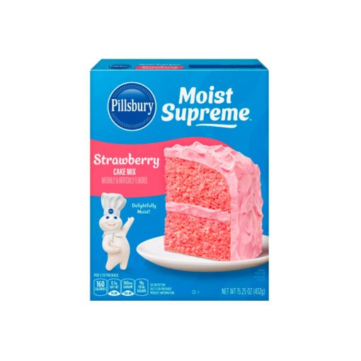 Harina para pastel sabor fresa Pillsbury