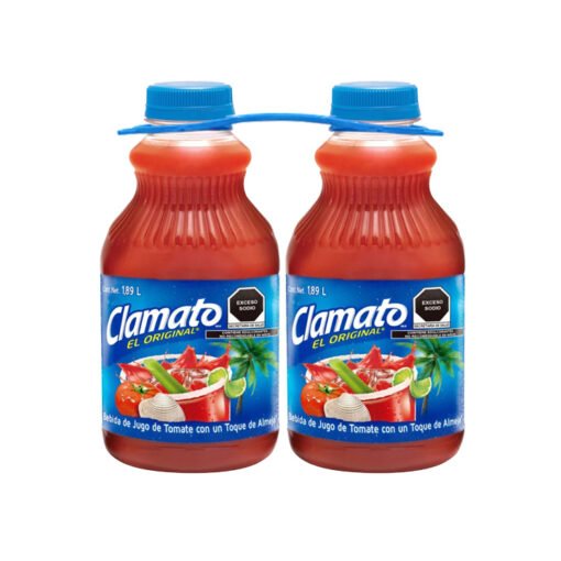 Jugo de tomate con almeja Clamato (2 pz)