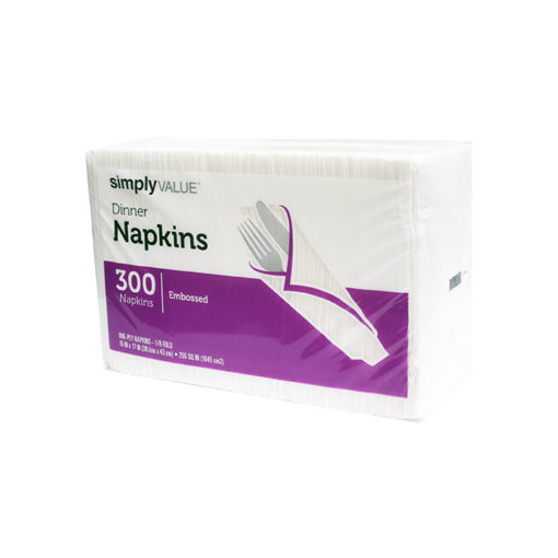 Servilleta blanca para cena Simply Value