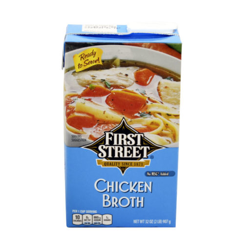 Caldo de pollo First Street