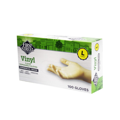 Guantes desechables vinilo First Street