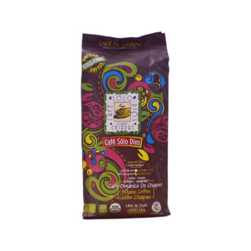 Café de Chiapas de grano orgánico Solo Dios