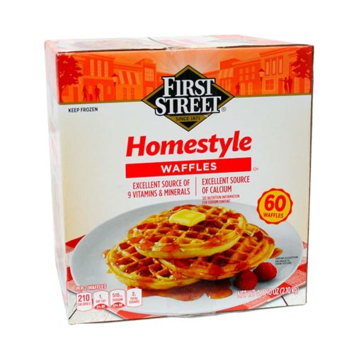 Waffles estilo casero First Street (60 pz)