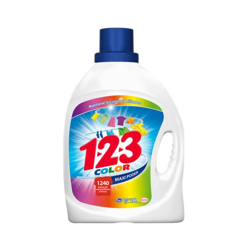 Detergente maxi poder color 123