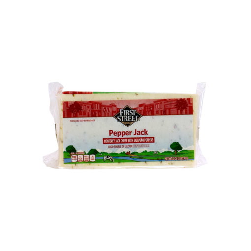 Queso pepper jack en barra First Street