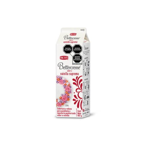 Crema bettercreme sabor a vainilla suprema Rich's