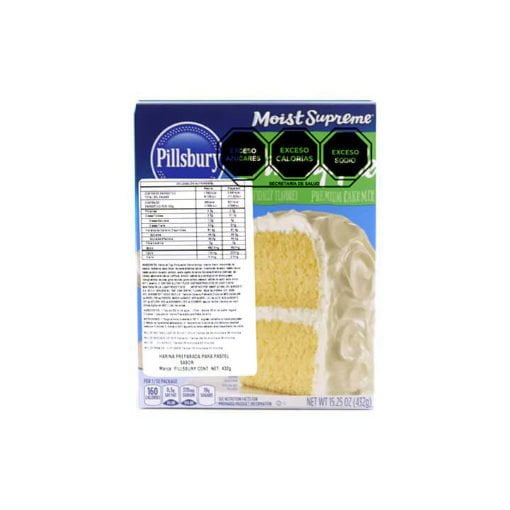Harina para pastel sabor piña Pillsbury