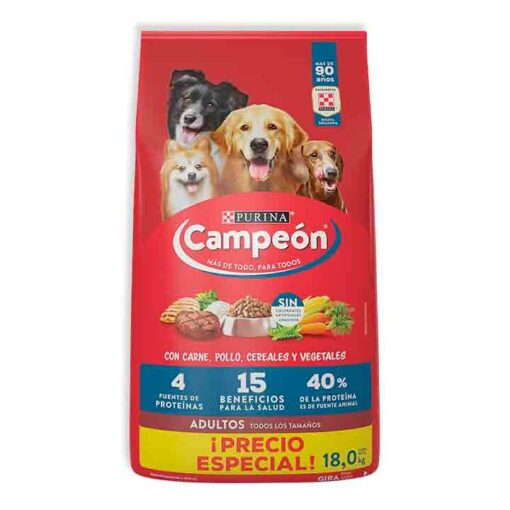 Alimento para perro adulto Campeón (18 kg)