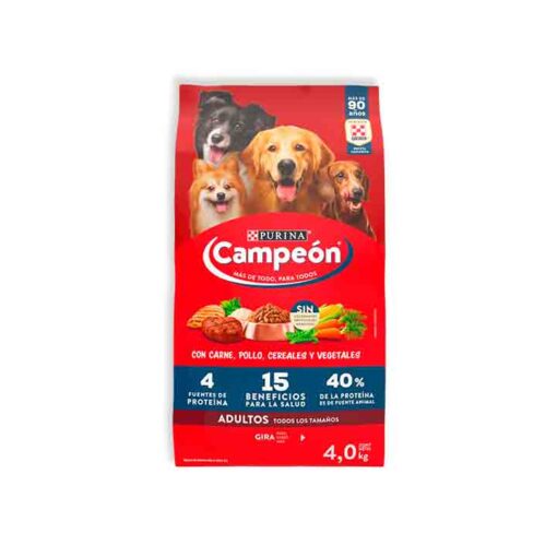Alimento para perro adulto sabor carne Campeón