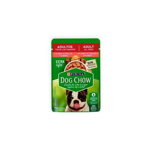 Pouch para perro adulto sabor carne y pollo Dog Chow