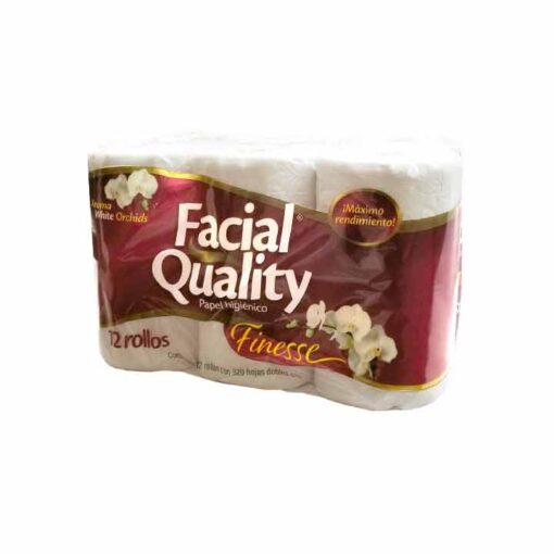Papel higiénico finesse Facial Quality (12 rollos)