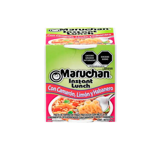 Sopa instantánea sabor camarón limón y habanero Maruchan