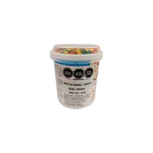 Betún de vainilla confetti Pillsbury