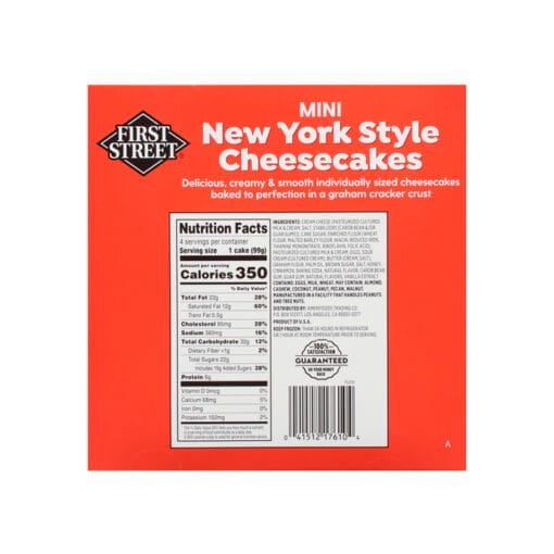 Pastel de queso estilo New York First Street (4 pz) - Image 2
