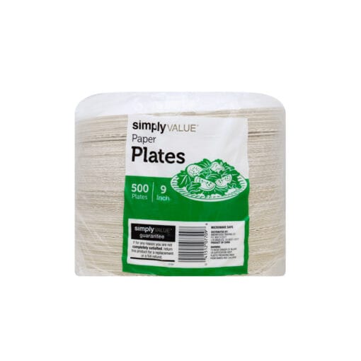 Platos de papel 9" Simply Value (500 pz) - Image 3