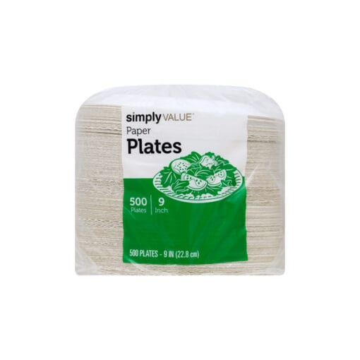 Platos de papel 9" Simply Value (500 pz) - Image 2