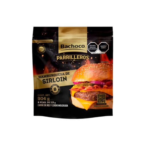 Hamburguesa sirloin Bachoco