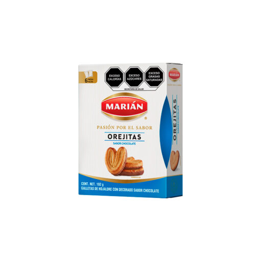 Galletas orejitas con chocolate Marián