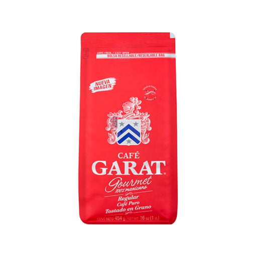 Café puro y tostado en grano Garat