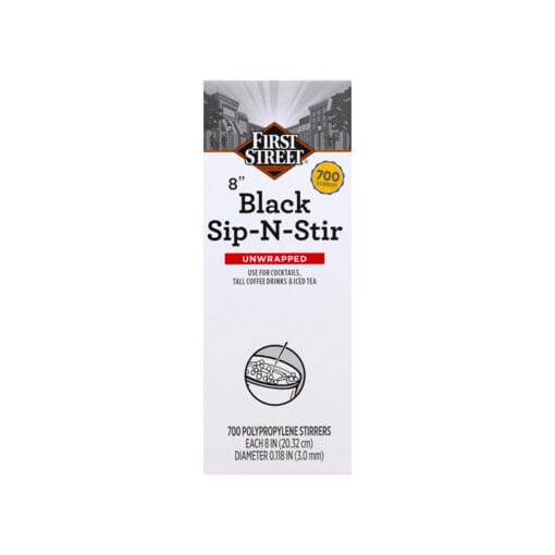 Agitador negro 8" First Street