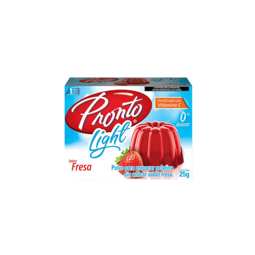 Gelatina light sabor fresa Pronto